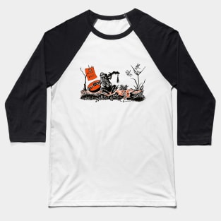 Vintage Storybook Frog Playing the Mandolin Baseball T-Shirt